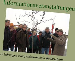 Informationsveranstaltungen Erklärungen zum professionellen Baumschnitt